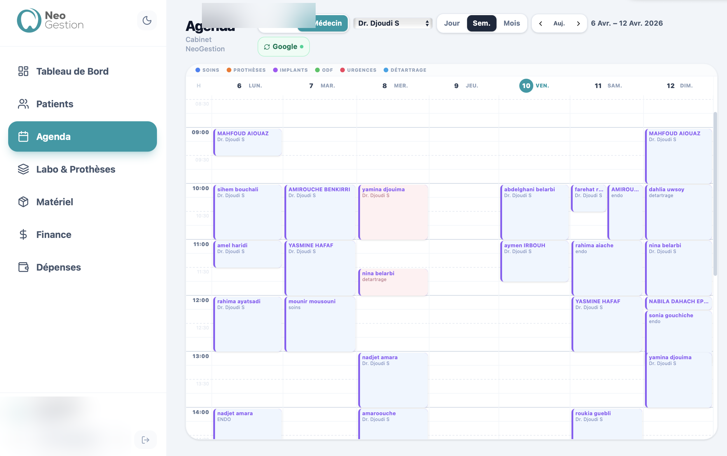 Agenda NeoGestion